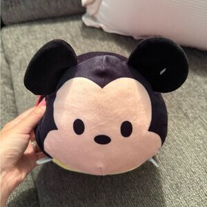 Disney Mickey Mouse Squishy Plush - Black and Cream Tsum Tsum